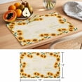 thumbnail image 6 of Yellow Sunflowers Placemats Set of 4 Farmhouse Rustic Botanical Floral Plants Place Mats Indoor Wipeable Table Mats Washable Dining Table Placemats for Kitchen Holiday Party Home Decor 13x19 Inch, 6 of 9