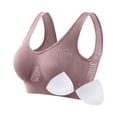 thumbnail image 2 of mihongmao Push Up Bras for Women Plus Size Bralette Women Seamless Sports Bra Wirefree Yoga Bra with Removable Pads Khaki S, 2 of 4