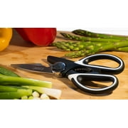 Kitchen Shears Multi Purpose Strong Stainless Steel Kitchen Utility Scissors with Cover Poulry,2 pack, Fish, Meat, Vegetables, Herbs, Bones, Dishwasher Safe