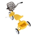 thumbnail image 3 of Metal Tricycle Model Three Wheeled Bike Model Decorative Miniature Tricycle Statue Lifelike Tricycle Toy Ornament for Desk Shelf Yellow, 3 of 3