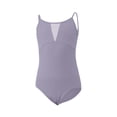 thumbnail image 5 of MKOSPLRT Ballet Leotards for Girls Dance Leotard Gymnastics Unitards Outfits with Adjustable Straps Ballet Tights Gray 14-15 Years, 5 of 7