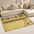 thumbnail image 2 of SKYSONIC Lightweight Soft Area Rugs Vintage Musical Background with Piano and Notes Floor Mat Doormat for for Rooms Entrance Hardwood Floor Living Room Nursery Rugs, 31x20 inch, 2 of 6