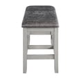 thumbnail image 4 of Steve Silver Hyland Stone Gray Wood Counter Bench, 4 of 6