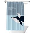 thumbnail image 1 of Cortina de ducha con patrón de animales, cortina de baño Simple y bonita, 1 ud., 1 of 5