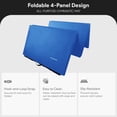 thumbnail image 3 of BalanceFrom 10ft x 4ft x 2in 4-Panel All-Purpose Folding Gymnastics Mat, Blue, 3 of 10
