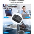 thumbnail image 3 of TROND Flat Plug Power Strip, 3.3ft Wrapped Short Extension Cord with 4 USB(2 USB C), 4 Outlets Small Charging Station, Black, 3 of 7