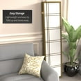 thumbnail image 6 of 6 ft. Tall Special Edition Double Cross Shoji Screen Room Divider - Gold - 5 Panels, 6 of 7
