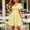Yellow, variant on XiYing Dresses for Women, Women Spring Summer Short Sleeve High Waist Ruffle Back Bow Vacation A-Line Dress, Square Neck, Back Bow Detail, S-Xxl,