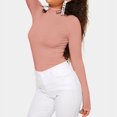 thumbnail image 1 of Sous-vêtements Thermiques pour Femmes Chandail d'Hiver Mode Élastique Tricoté Chandail Décontracté Col Roulé Basique, 1 of 5