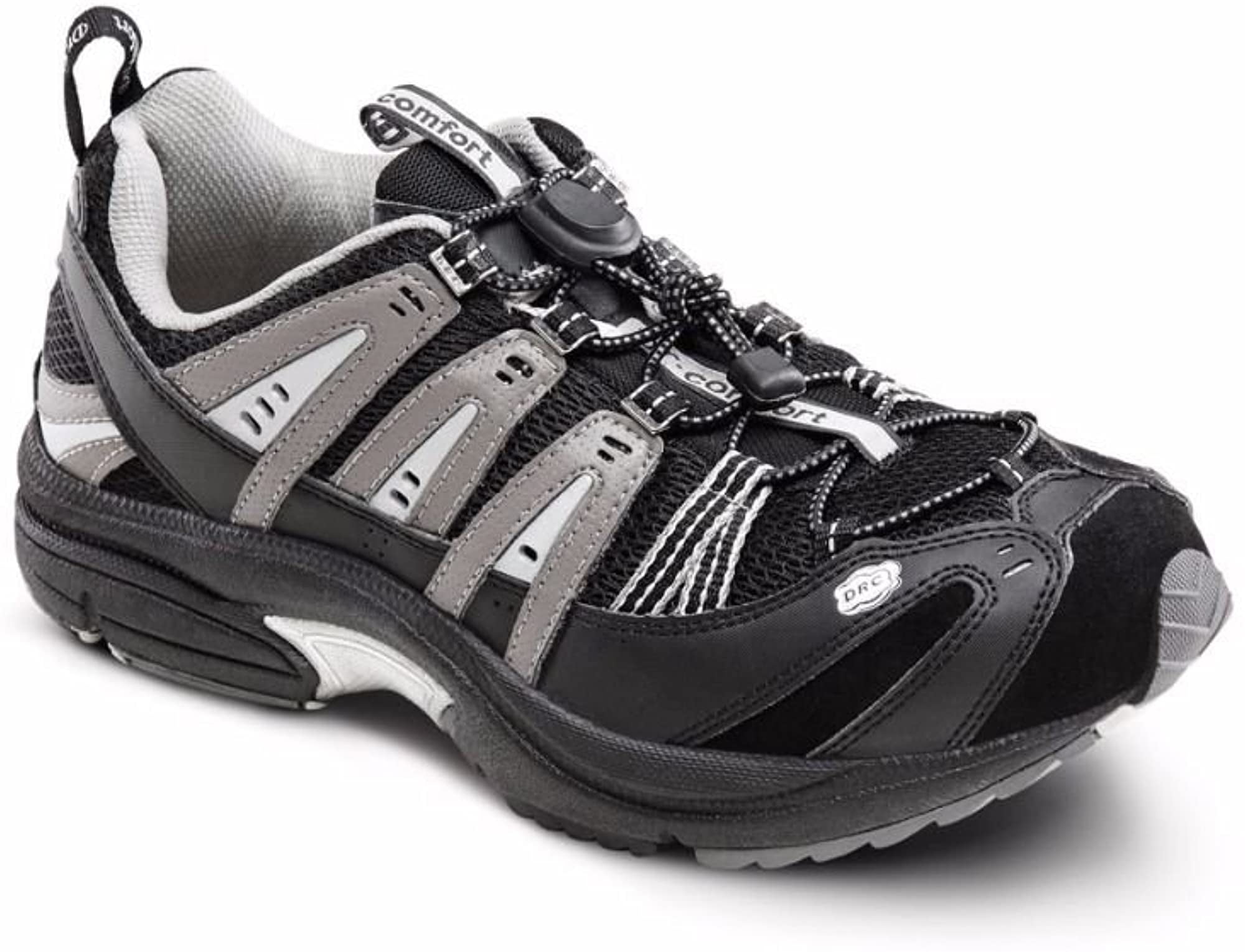 Dr. Comfort Performance-X Walking & Running Diabetic Shoes for Men-Double  Depth Mens Therapeutic Shoes 11 Black/Grey