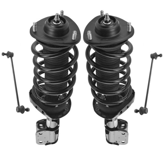 TRQ 4pc Suspension Kit Complete Strut & Spring Assemblies w/ Sway Bar End Links SCA67167 Fits select: 2005-2007 HONDA ODYSSEY