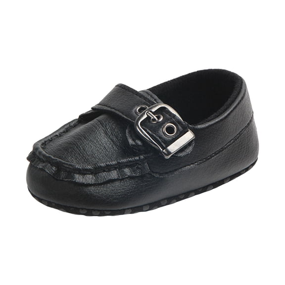 Zanarzt Baby Girl Shoes Baby First Walking Shoes Boys Girls Infant Sneakers Dress Shoes Breathable Lightweight Slip On Shoes Black,US 3