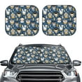 thumbnail image 2 of Zufioo Winter Animal Friends Print Folding Car Windshield Sun Visor, Anti-ultraviolet Sun Visor, Suitable for Trucks, Vans Car Accessories-Medium, 2 of 6
