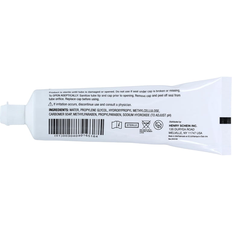 Henry Schein Sterile Lubricating Jelly  4 oz Flip-Top Tube, Convenient and  Hygienic for Medical and Clinical Use, Easy-to-Dispense, Box of 12 Tubes  for Long-Lasting Supply - Walmart.com