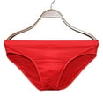 thumbnail image 2 of 3X-4X Plus Size Underwear for Men Thongs Big & Tall Low Waisted Briefs Mens Casual Solid Color Breathable High-Cut Loungewear Brief, 2 of 3