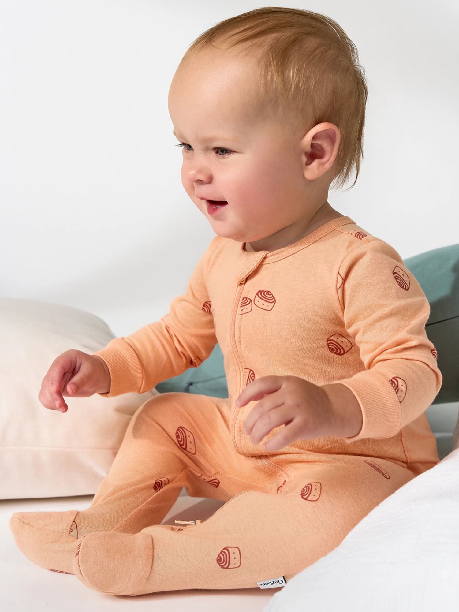 Gerber Baby Neutral Sleep N´ Play 2-Way Zipper Footed Pajamas, 4-Pack, Sizes, Newborn - 6/9 Months