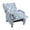 Recliner-Navy, variant on DREAMSIDEA Wingback Accent Chair with Nailhead Trim & Retro Wood Legs, Floral Pattern Arm Chair for Living Room-Beige
