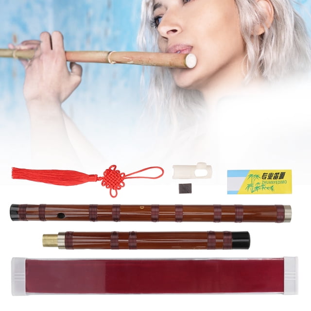 LAFGUR Kit de Flûte en Bambou D-Key Instrument de Musique Traditionnel Chinois Sec