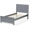 thumbnail image 4 of Baxton Studio Catalina Twin Platform Panel Bed in Gray, 4 of 8