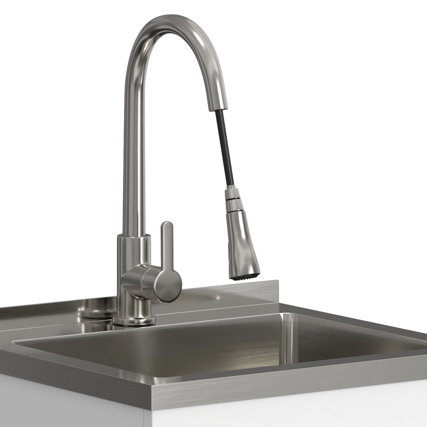 Simpli Home Shaker Laundry Utility Sink and Cabinet - Thumbnail 3