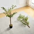 thumbnail image 4 of Javlergo 5ft Tall Artificial Olive Tree In Pot Fake Plant Home Indoor Outdoor Decor, 4 of 5