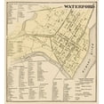 thumbnail image 2 of Stone 12x13 White Modern Wood Framed Museum Art Print Titled - Waterford New York Landowner - Stone 1866, 2 of 4