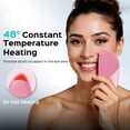 thumbnail image 6 of COSLUS Facial Cleansing Brush Silicone Face Scrubber,IPX7 Waterproof,4 Cleansing Modes,Electric Face Brush for Cleaning,Exfoliating,Massaging Pink, 6 of 10