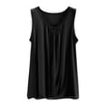 thumbnail image 4 of QHFBli Womens Silk Satin Camisole Tank Tops V Neck Spaghetti Strap Blouses Cross Back Sleeveless Cami Shirt, 4 of 5
