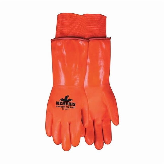 Mcr Safety Cold Protection Gloves,L,HiVis Orange,PR  6714FF