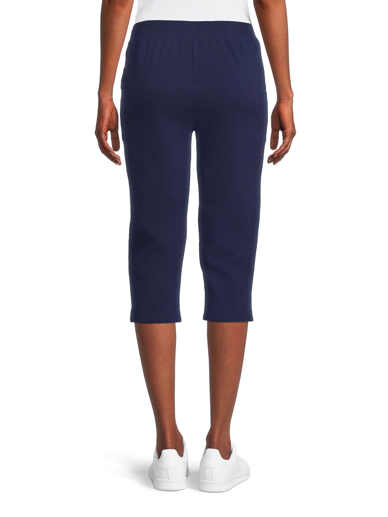 RealSize Women's French Terry Cloth Capri Pants with Pockets, XS-XXXL ...