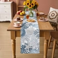 thumbnail image 2 of Lack Blue Coastal Table Runner 72 Inches, Grey Blue Sea Coral Starfish Nautical Bed Runner Dresser Scarves Tabletop for Indoor Outdoor Parties/Ceremony/Banquet, 14" x 72", 2 of 9