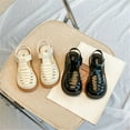 thumbnail image 4 of NOKIO Kids Closed Toe Sandals Toddler Rubber Sandals Girls' Platform Sandals Girls Sandals Casual Sandals Bowknots Flat Sandals Light Weight Summer Dress Shoes Little Child/Big Kid, 4 of 9