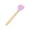 Purple, variant on Heart Shaped Silicone Spatula with Wooden Handle, Heat Resistant Food Grade Baking Scraper, Non Stick Kitchen Utensil for Cooking Mixing Stirring Scraping Baking Pastry Cake Decor, Pink