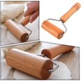 thumbnail image 5 of BEMS-1 pieza de rodillo para pizza de madera para repostería, laminado de madera antiadherente, 5 of 5
