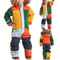 thumbnail image 2 of Kids Girls Boys Waterproof Colorful Siamese Snowsuits Ski Suits Jackets Winter Jumpsuits, 2 of 5