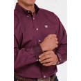 thumbnail image 3 of Cinch® Men's Solid Purple Western Button Down Shirt MTW1105484, 3 of 3