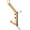 Brushed Gold, variant on PETGLE 3 Pack 5-3/4 inch zinc Alloy Black Coat Hooks Modern and Simple Design Bathroom, mudroom Hook, Kitchen Towel Hook, Bedroom Coat and hat Hook, Towel Robe Hooks