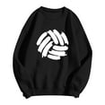 thumbnail image 4 of Arlun Volleyball Sweatshirt Sport Ball Graphic Printed Womens Loose Fit Long Sleeve Crewneck Pullover Tops Game Day Volleyball Lover Player Casual Tops Gifts Black XL, 4 of 4
