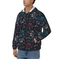 thumbnail image 3 of Vsdgher Joystick Gamepad Mens Hoodies Zip Hoodie, Hoodies for Men, Zip-up Hooded Sweatshirt-Small, 3 of 5