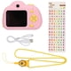 thumbnail image 1 of D6 Mini cámara digital para niños de 2 pulgadas Cámara pequeña SLR deportiva con lente dual 1080P (rosa), 1 of 8