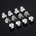 thumbnail image 3 of S925 Sterling Silver Earring Backs Replacements for Studs, 12Pcs/6Pairs Pierced Backings Secure Posts, Hypoallergenic Safety Locking Butterfly Ear Ring Stoppers 5.9x5.4x3.3mm, 3 of 8