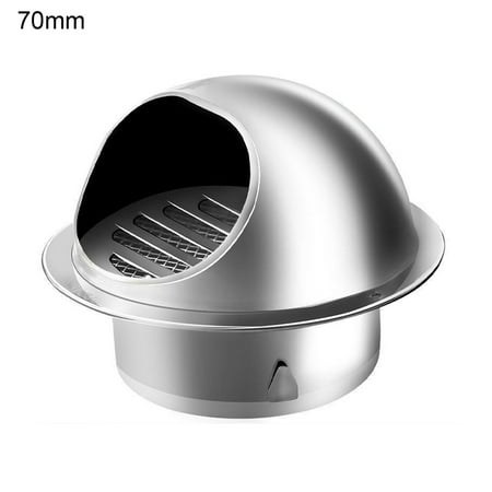 

Feiruifan Anti-Rust Weather-Proof No Deformation Ventilation Cover Anti-Rust Secure Connection Multipurpose Stainless Steel Air Vent Round Grille with Fly Screen Mesh for Home Restaurant Market