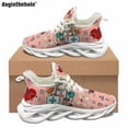 thumbnail image 1 of Doginthehole - Zapatos planos informales, transpirables y cómodos de verano para mujer, con estampado de enfermera y equipo médico, zapatillas para correr para mujer, 1 of 6