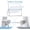 Silver, variant on Tekola Small WhiteBoard with Stand 10" X 10", Magnetic Double-Sided Dry Erase White Board Easel for Desk Students Home Office