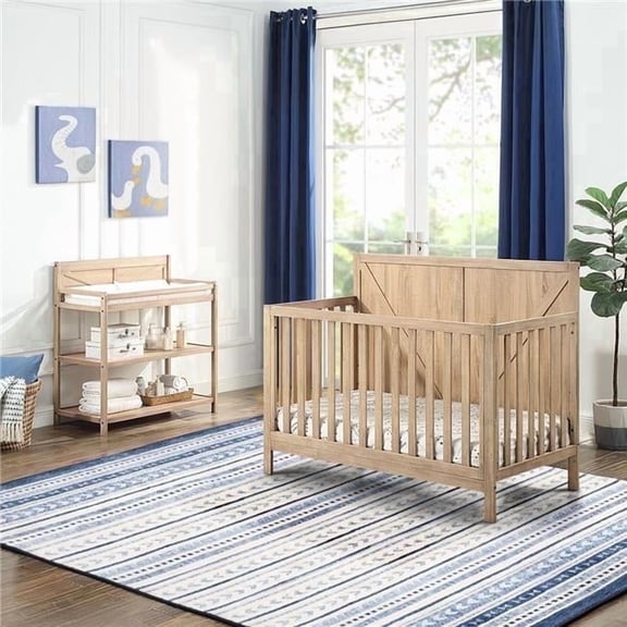 Suite Bebe Barnside 4-in-1 Convertible Crib Beached Oak