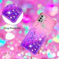 thumbnail image 4 of Funda para Motorola MOTO G30/G10 Transparente con Brillos Carcasa Protectora Antigolpes con Glitter Brillante, 4 of 5