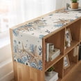 thumbnail image 6 of Table Runners 60 Inches Long Dress Scarves, Blue Beige Coastal Farmhouse Kitchen/Dining Table Runner, Small Coffee Tablerunners, Beach Starfish Summer Eucalyptus Rustic 13x60 Inch, 6 of 9