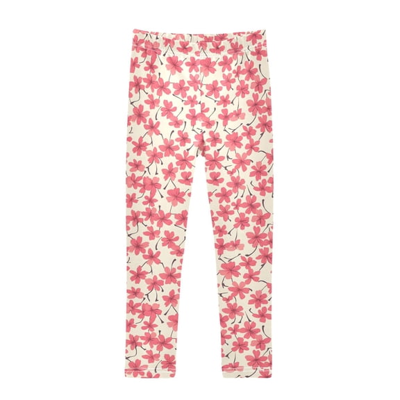 joogoo Girls' Leggings Tropical Flowers-t3 Yoga Pants 6T