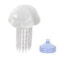 thumbnail image 2 of Jellyfish Shape Aquarium Cave Hideout with Feeder, 1Pc Betta Fish Shelter Ornament with 3Pcs Suction Cups, Fish Tank Accessories, Floating Fish Tank Decorations for Shrimp Small Fish Fry, 2 of 3