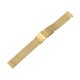 thumbnail image 3 of Correa de reloj de malla de acero inoxidable Uxcell de 16 mm, correa de metal de liberación rápida, bandas de reemplazo para hombres y mujeres, tono dorado, 3 of 7